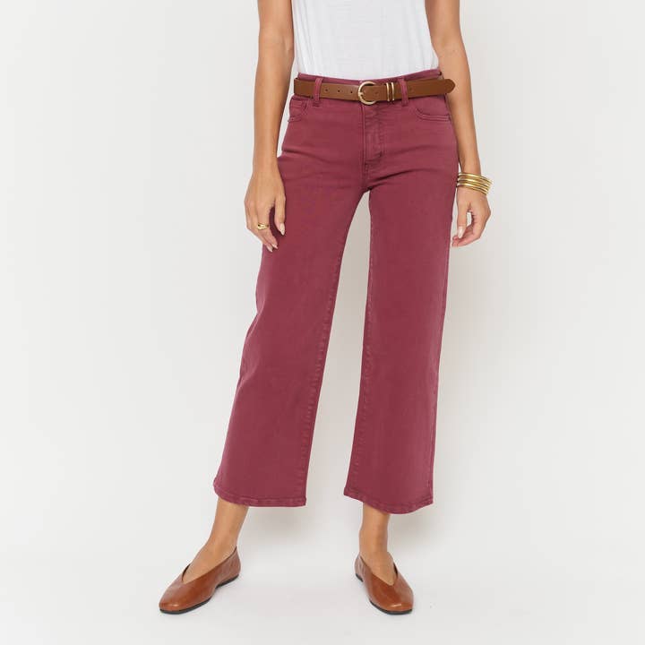 Addington Mid Rise Wide Leg Crop Scuplt+ Wine Overdye and other Purchase Wholesale oliver wine. Free Returns & Net 60 Terms on Faire trending on Faire.