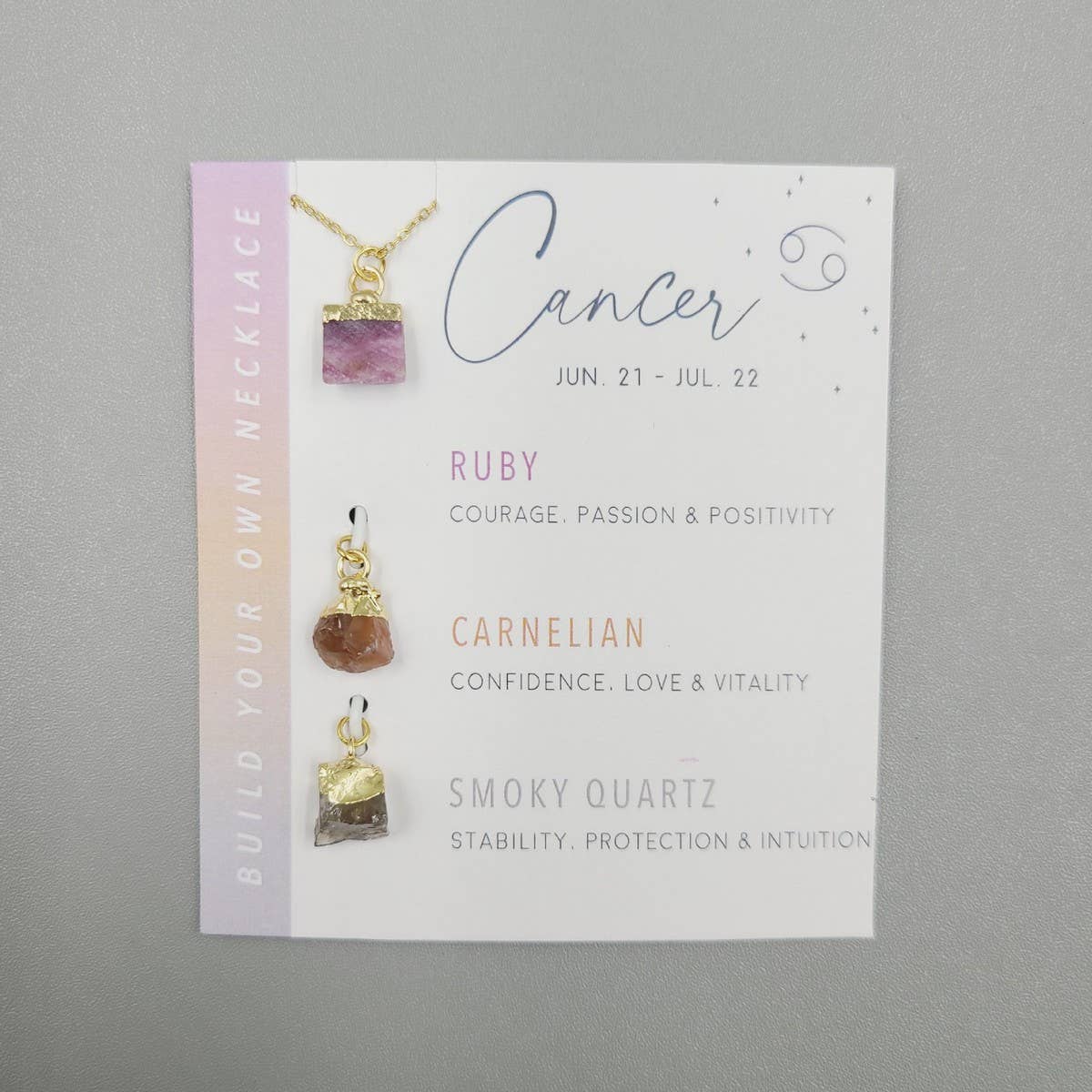 ACCITY - Wholesale Pendant/Charm Necklace - TWELVE CONSTELLATIONS NATURAL STONE NECKLACE_CWAJE10483