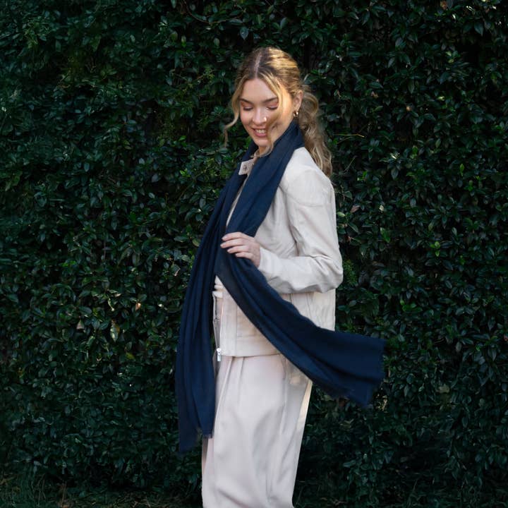 Cressida | Pure Cashmere Pashmina - Bright Tropics for wholesale by Cornelia James