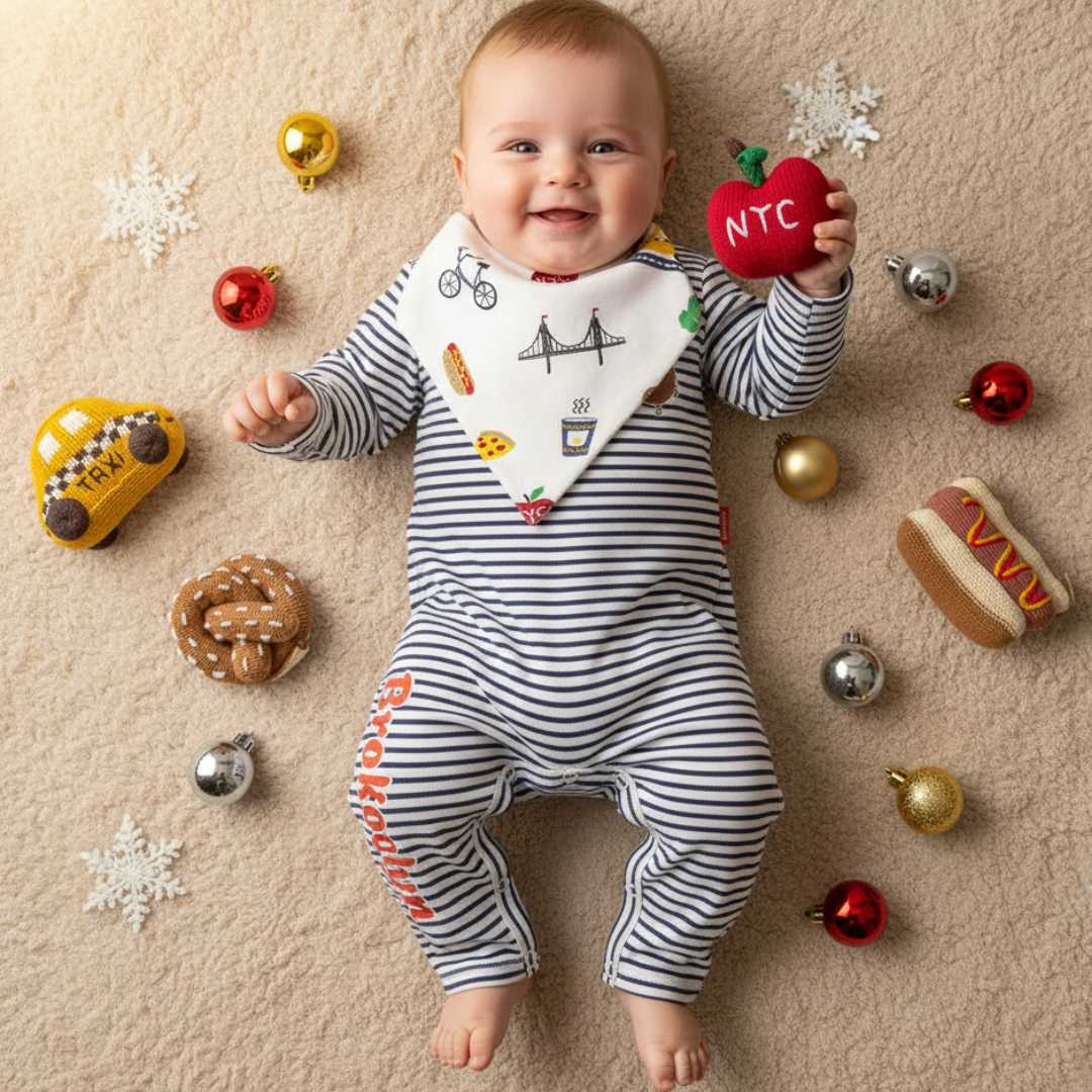 Estella - Wholesale Jumpsuit - Baby - Baby Romper, Brooklyn Brunch Organic Newborn Clothing1