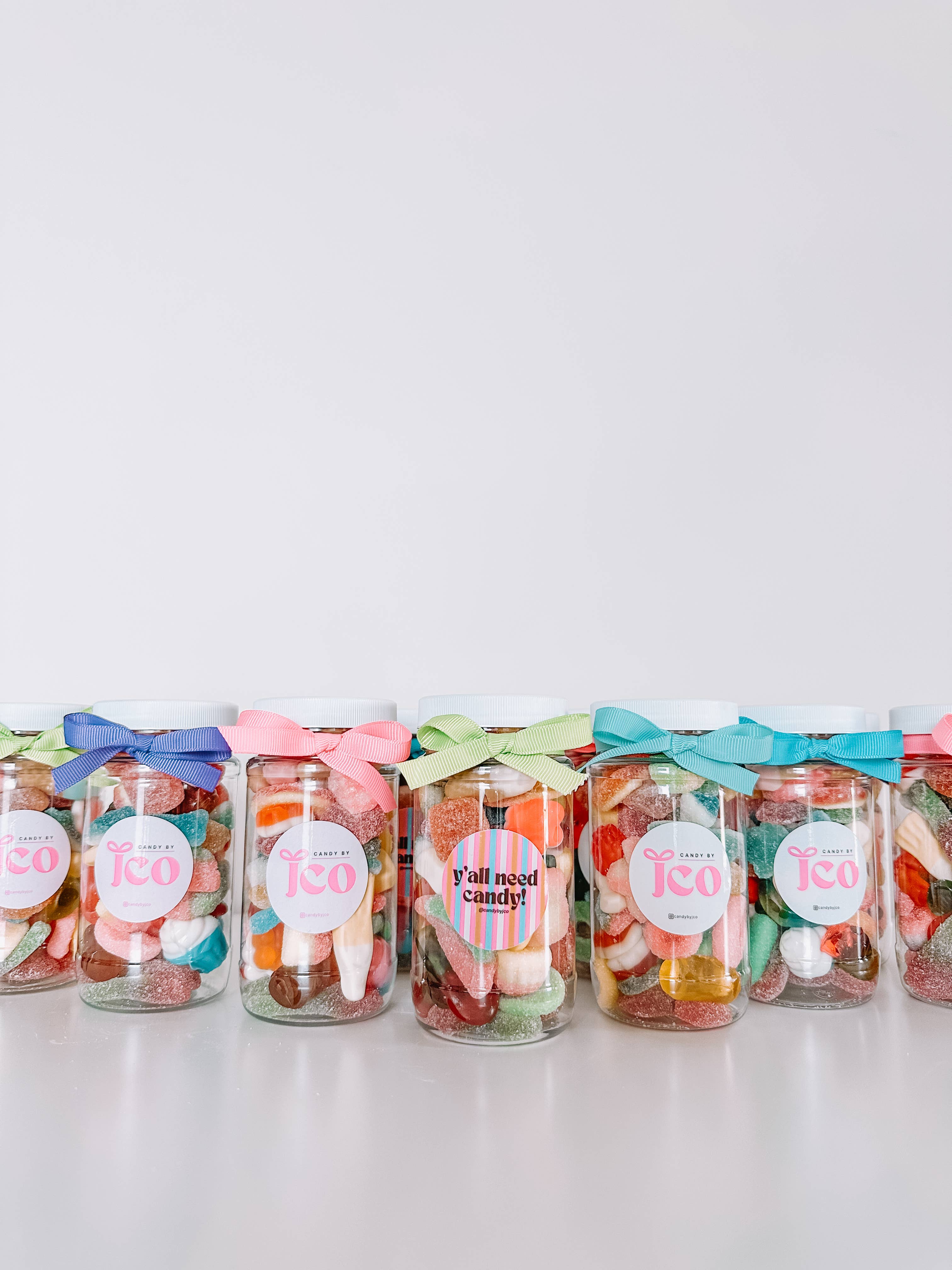 Candy by J.Co - Wholesale Gummy - The Custom Candy Jar - 8 ounce plastic jar4