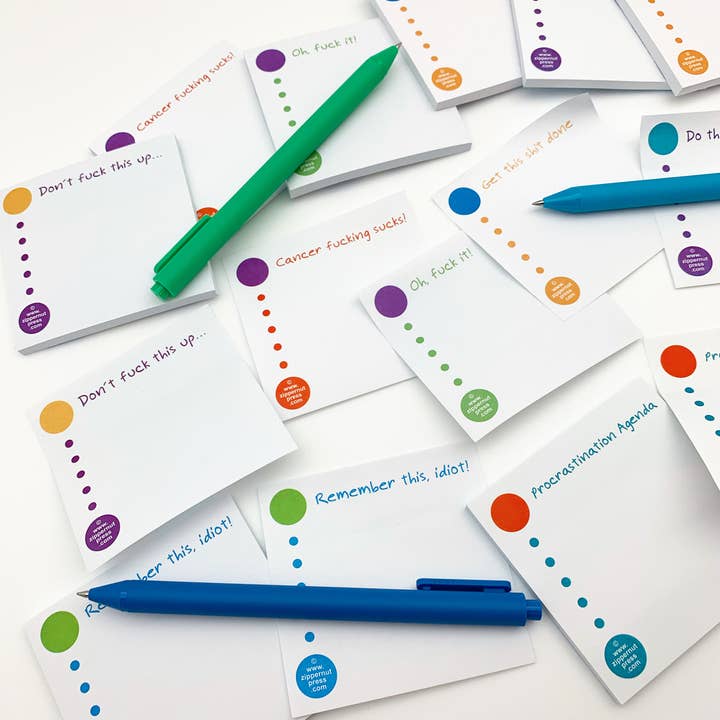Zippernut Press™ - Wholesale Sticky Notes - "Procrastination Agenda" Sticky Note Pad1