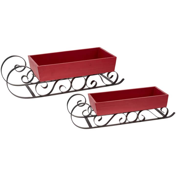 Red Letter Day Sled Set of 2 Christmas for wholesale by Boston International