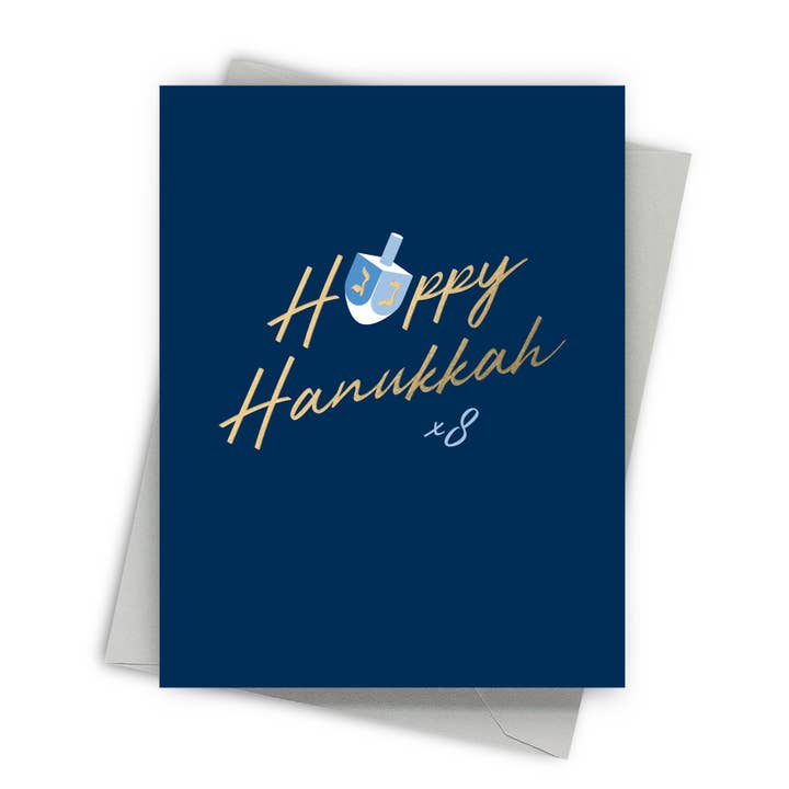 Happy Hanukkah – Foil-Pressed Holiday Card for wholesale by Fine Moments