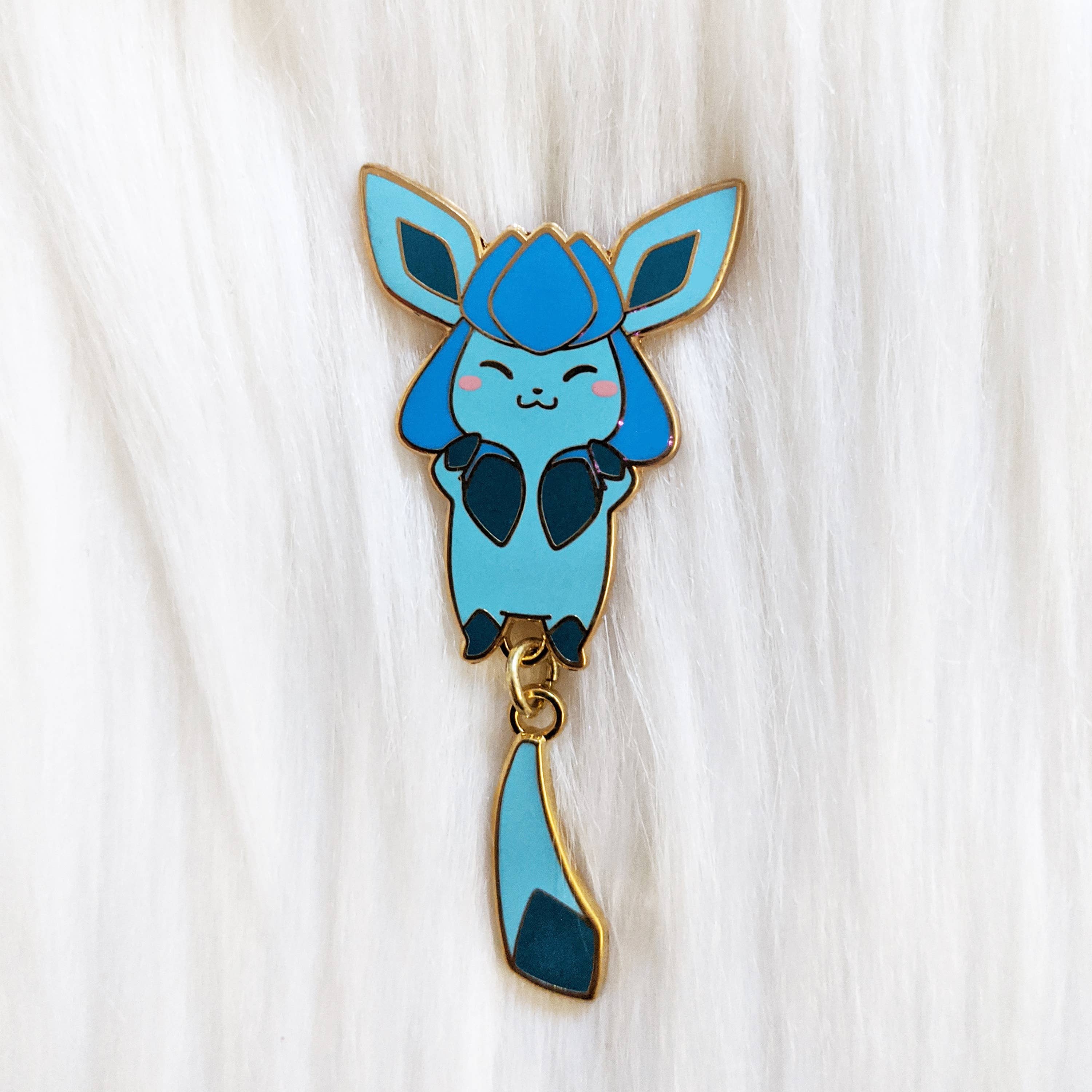 Sugar Cubed Studios - Wholesale Lapel Pin/Button - Eeveelution - Dangle Tail Enamel Pin0