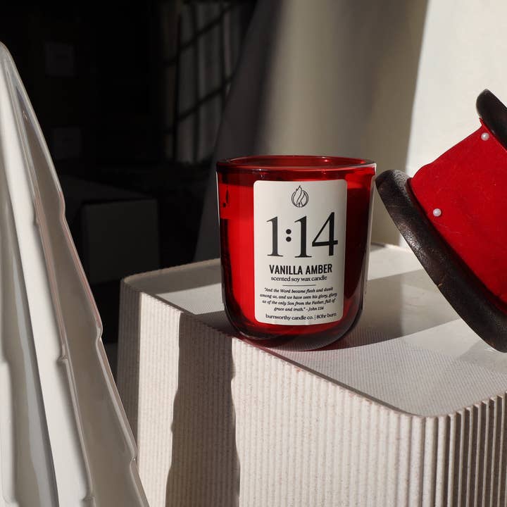 Burnworthy Candle Co. - Wholesale Jar/Filled Candle - Vanilla Amber Soy Candle | 80hr Burn1