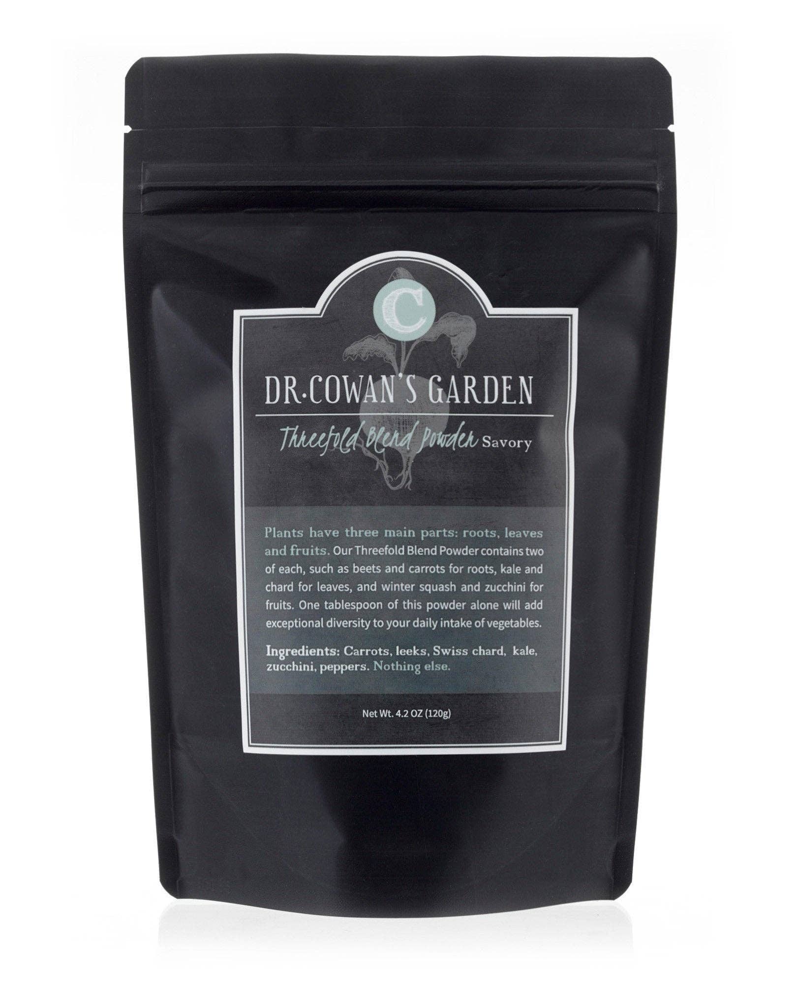 Dr. Cowan's Garden - Wholesale Protein/superfood powder - Organic Threefold Blend Powder - Savory (Refill Pouch)