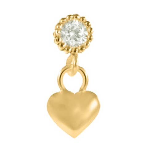 Heart Stone Stud Earrings for wholesale by eve‘s JEWEL