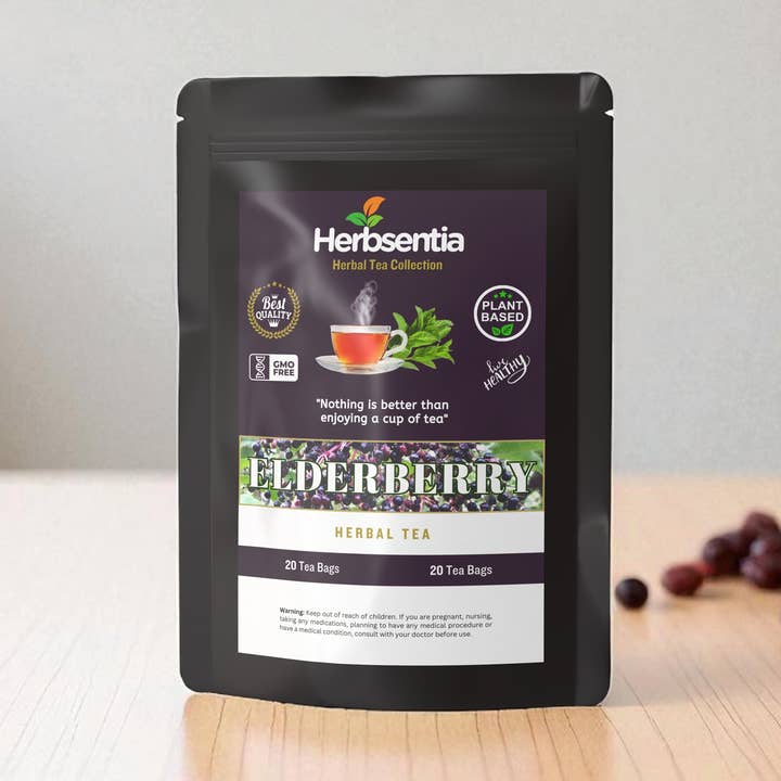 Elderberry Tea - Calming, Herbal & Naturally Soothing for wholesale by Succus