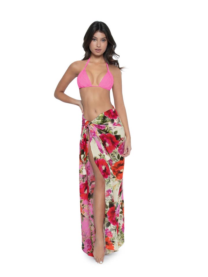 Long Sarong - Rosa do Deserto por atacado de PQ swim