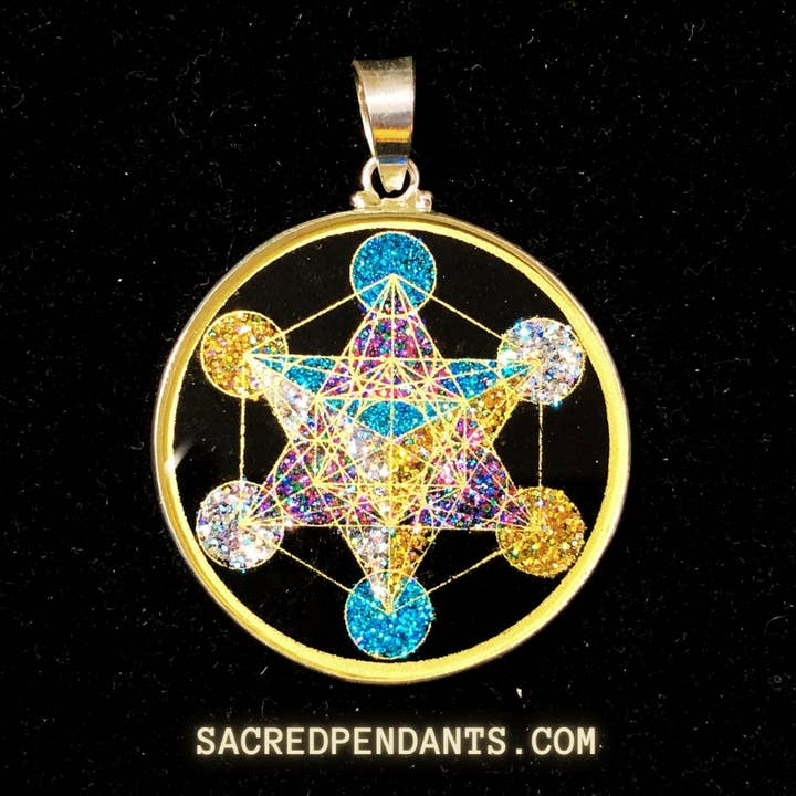 Sacred Pendants - Wholesale Individual Charm/Pendant - Metatron’s Cube -Sacred Geometry Gemstone Pendant5