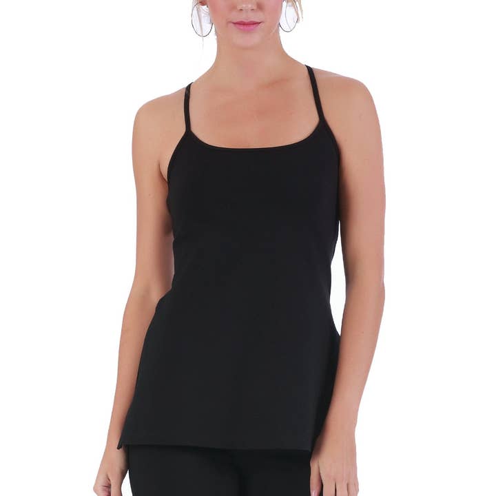 InstantFigure Cami Top with Side Slits 168020T for wholesale by InstantFigure