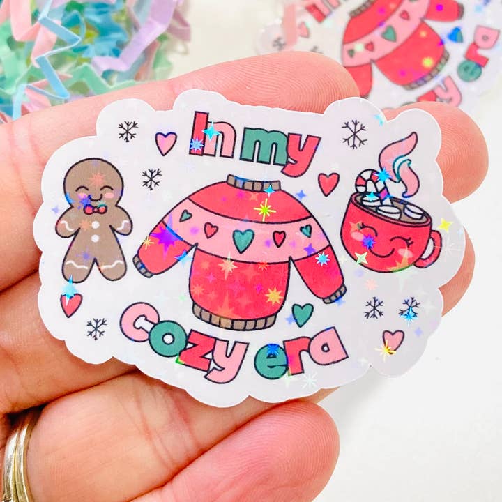 In my cozy era winter Sticker for wholesale by Chapter & Ink