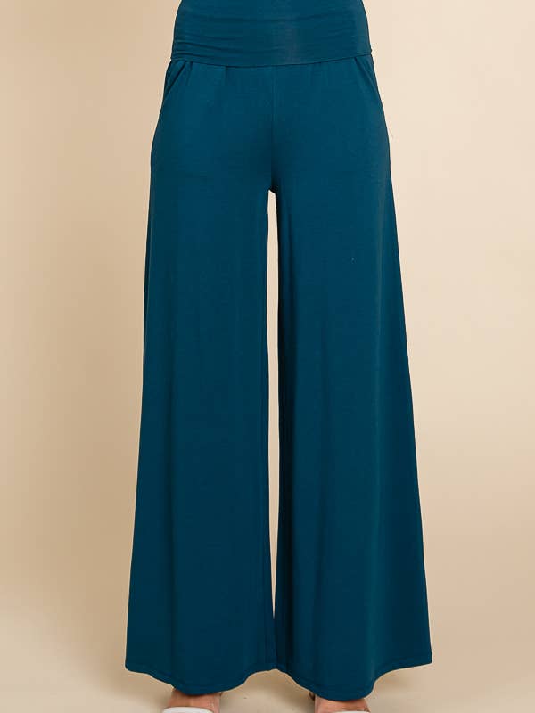 Culture Code - Wholesale Pants - Women's - CJP1763X - FOLDABLE WAIST BAND PALAZZO PANTS3