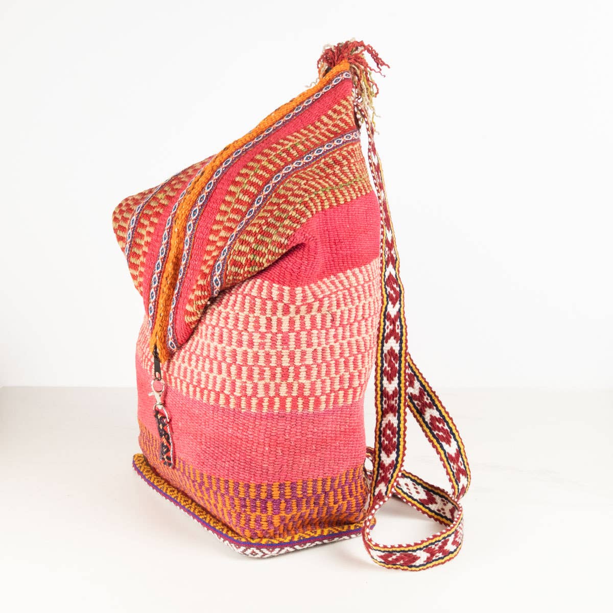 The Winding Road - Wholesale Crossbody Bag - Women's - Handwoven Sling Bag / Backpack with Zip Top from Peru1