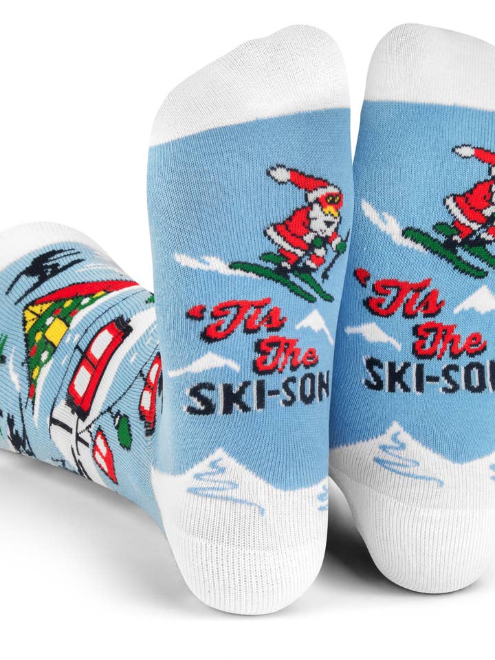 Tis The Ski-son Socks for wholesale by Lavley