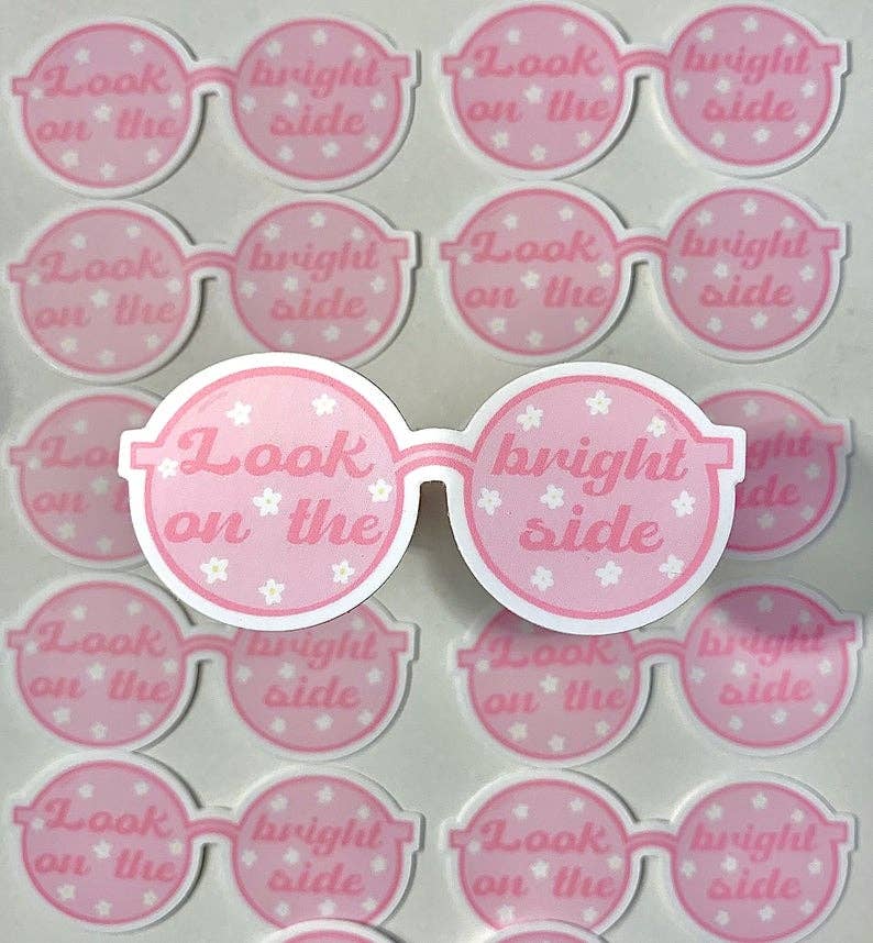 MarieDesignCo – Adesivo por atacado – Veja o adesivo do lado bom, adesivos de óculos de sol, decalque2