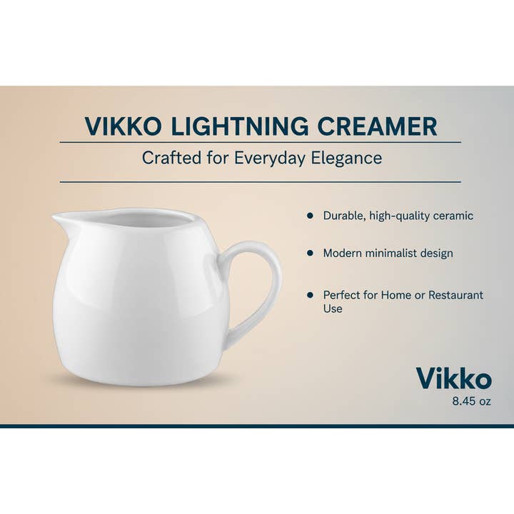 Kadra Kitchenware – Großhandel Kaffeesahne – Vikko - Blitz, Sahnekännchen, 250 ml3