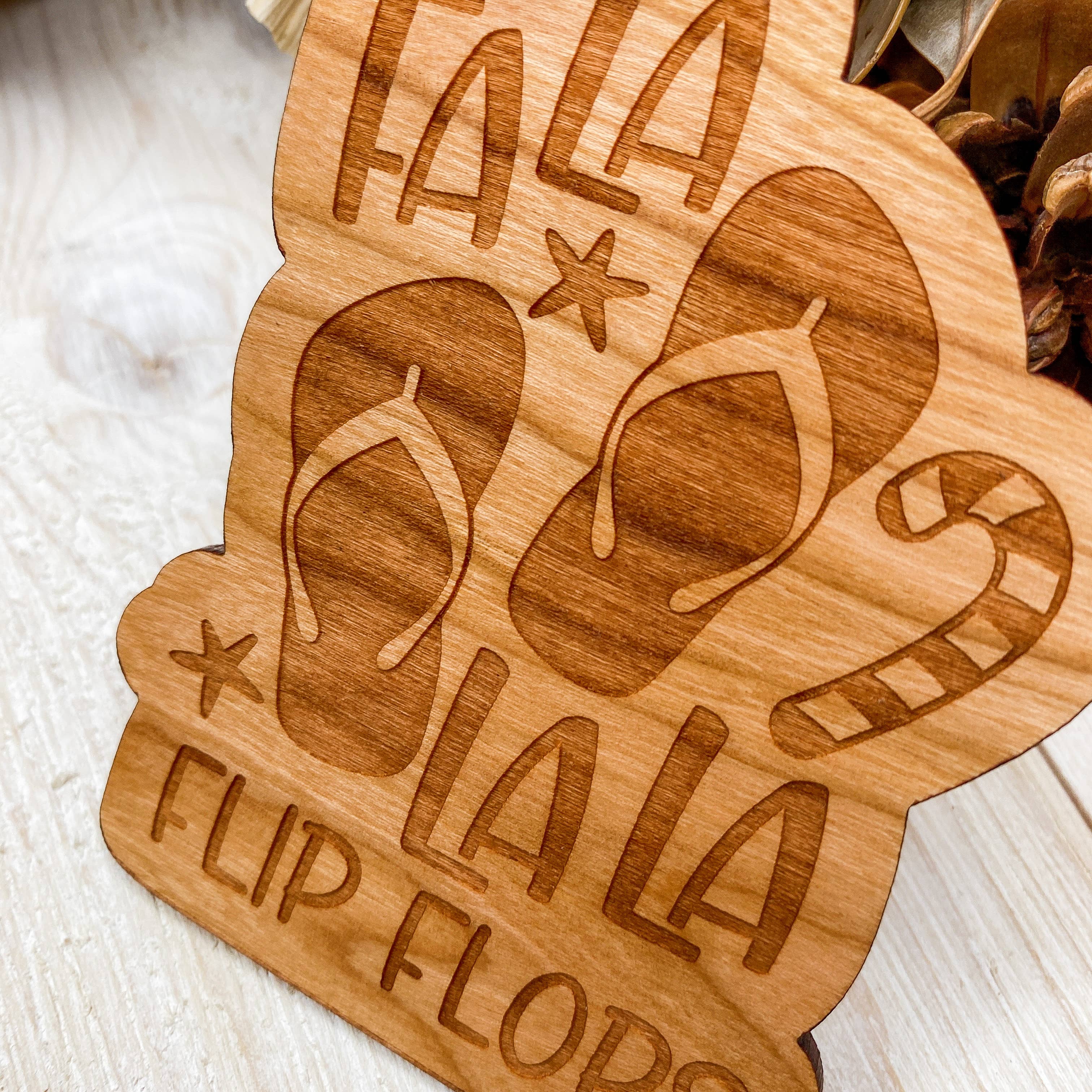 The Cottonseed Marketplace - Wholesale Ornament - Coastal Ornament - Fa La La La La Flip Flops3