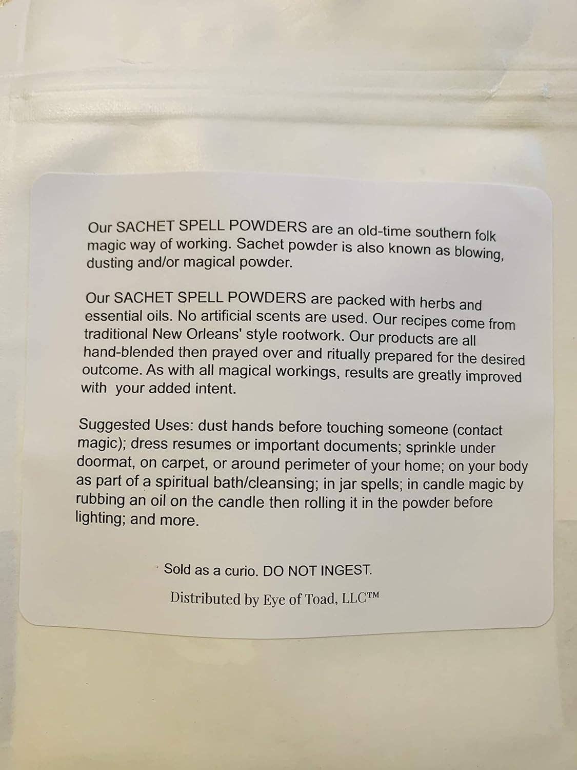 Eye of Toad, LLC - Vendita all'ingrosso Attrezzatura per meditazione - Jinx Breaker HEX Off Uncrossing in stile New Orleans | 2 oz1