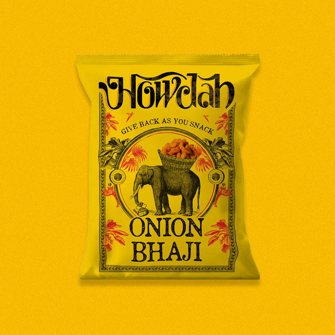 Howdah Snacks - Venta al por mayor Patatas fritas - Onion Bhaji: Crujientes Medias Lunas4