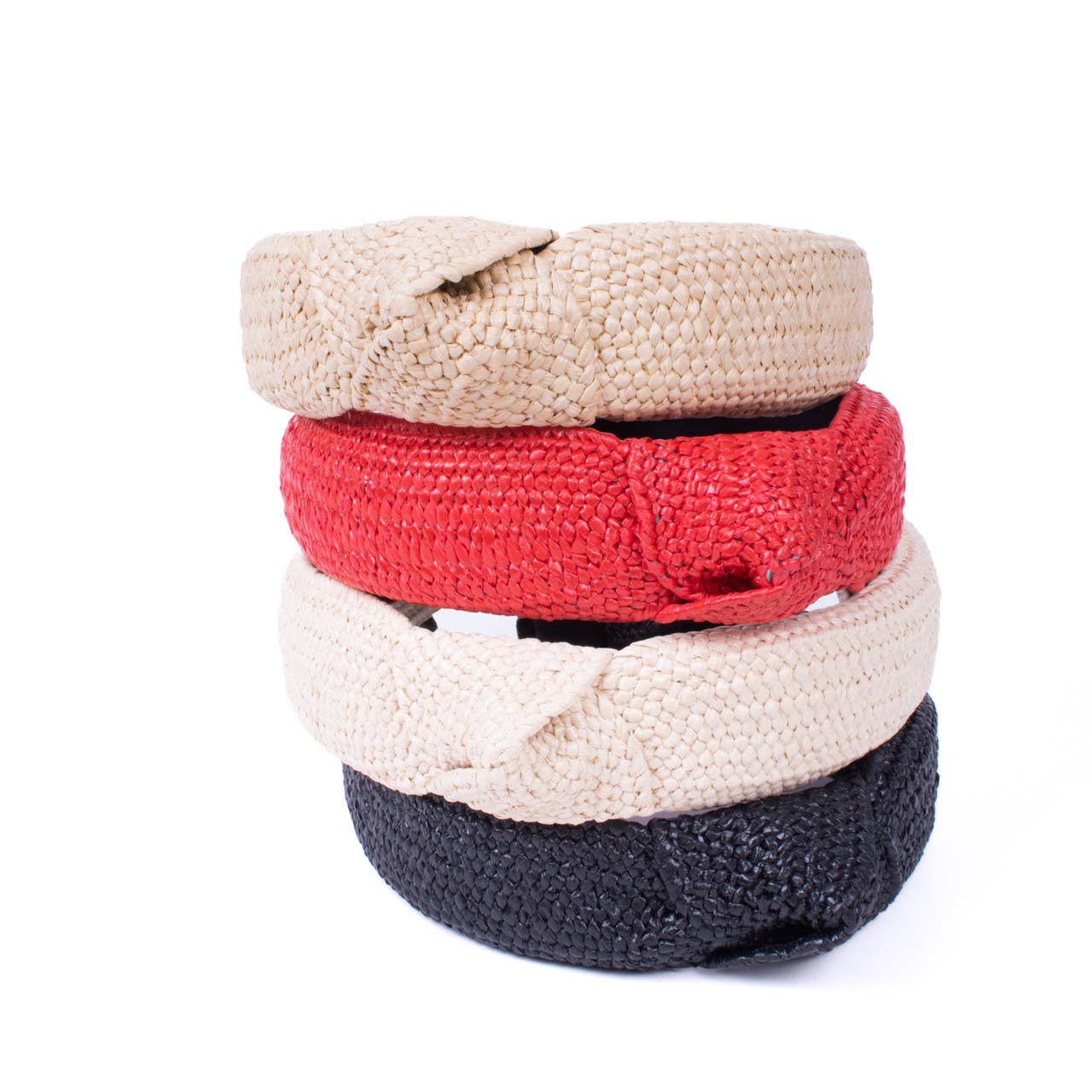 Selini New York - Vente Bandeau – femme - Bandeau tissé noué en forme de « C »6