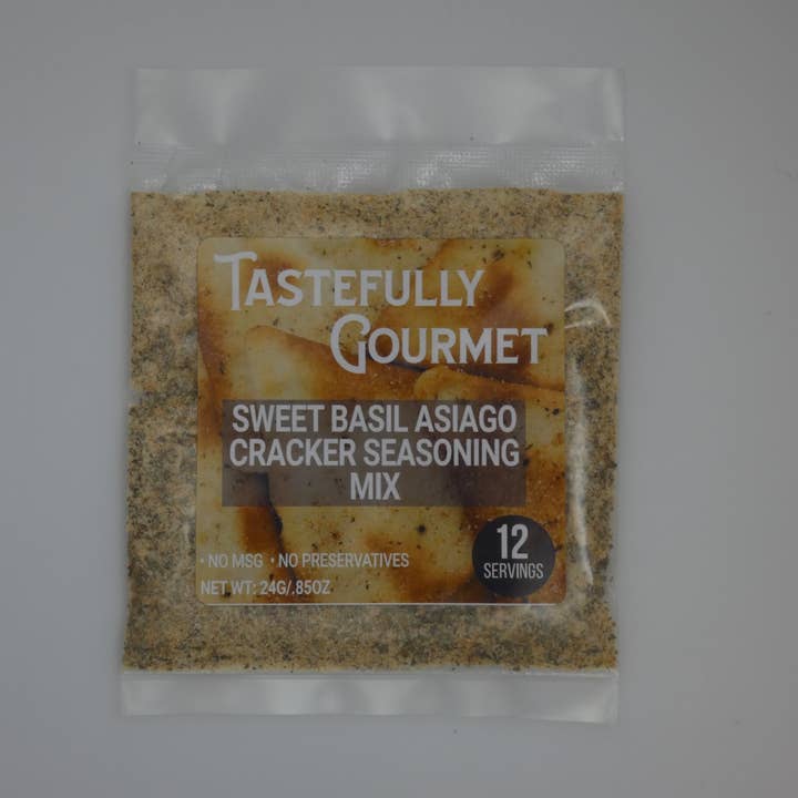 Tastefully Gourmet - Wholesale Dried Spice Mix - Sweet Basil Asiago Cracker Seasoning Mix