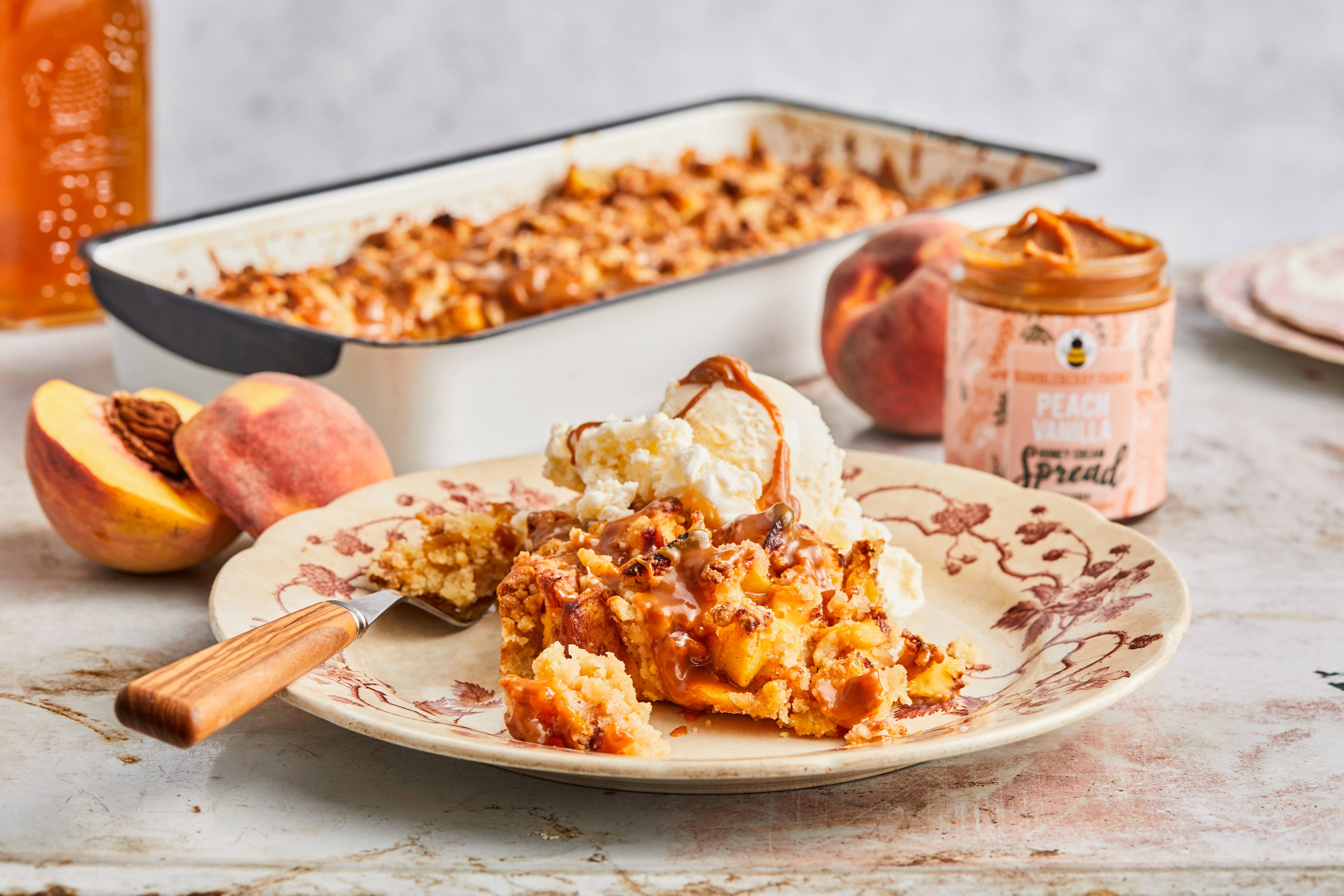 Bumbleberry Farms - Vente Miel - NOUVEAU ! Crème à tartiner au miel et à la pêche1