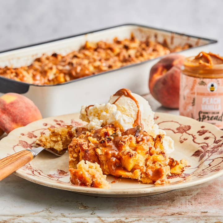 Bumbleberry Farms - Vente Miel - NOUVEAU ! Crème à tartiner au miel et à la pêche1