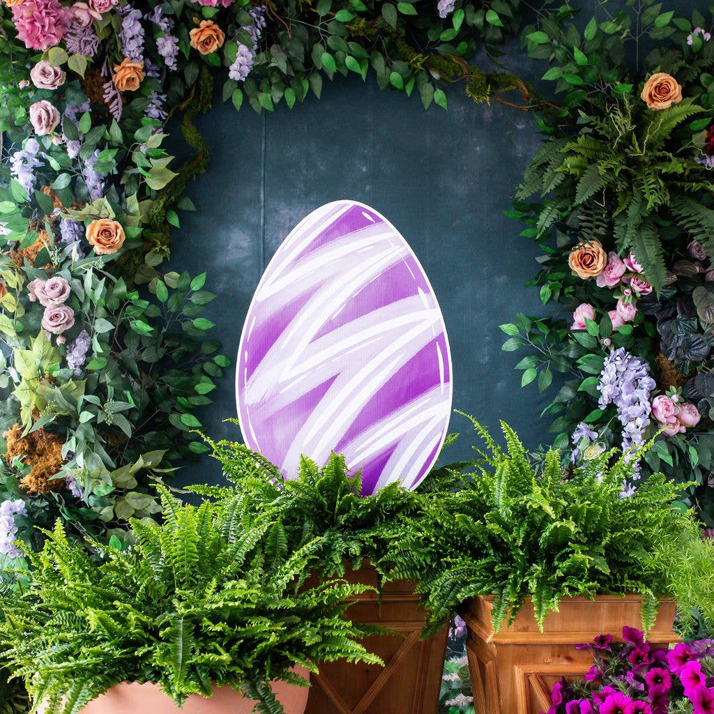 Songbird Grove Collection - Wholesale Garden/Lawn Stake - Artsy Easter Egg Garden Stakes Collection2