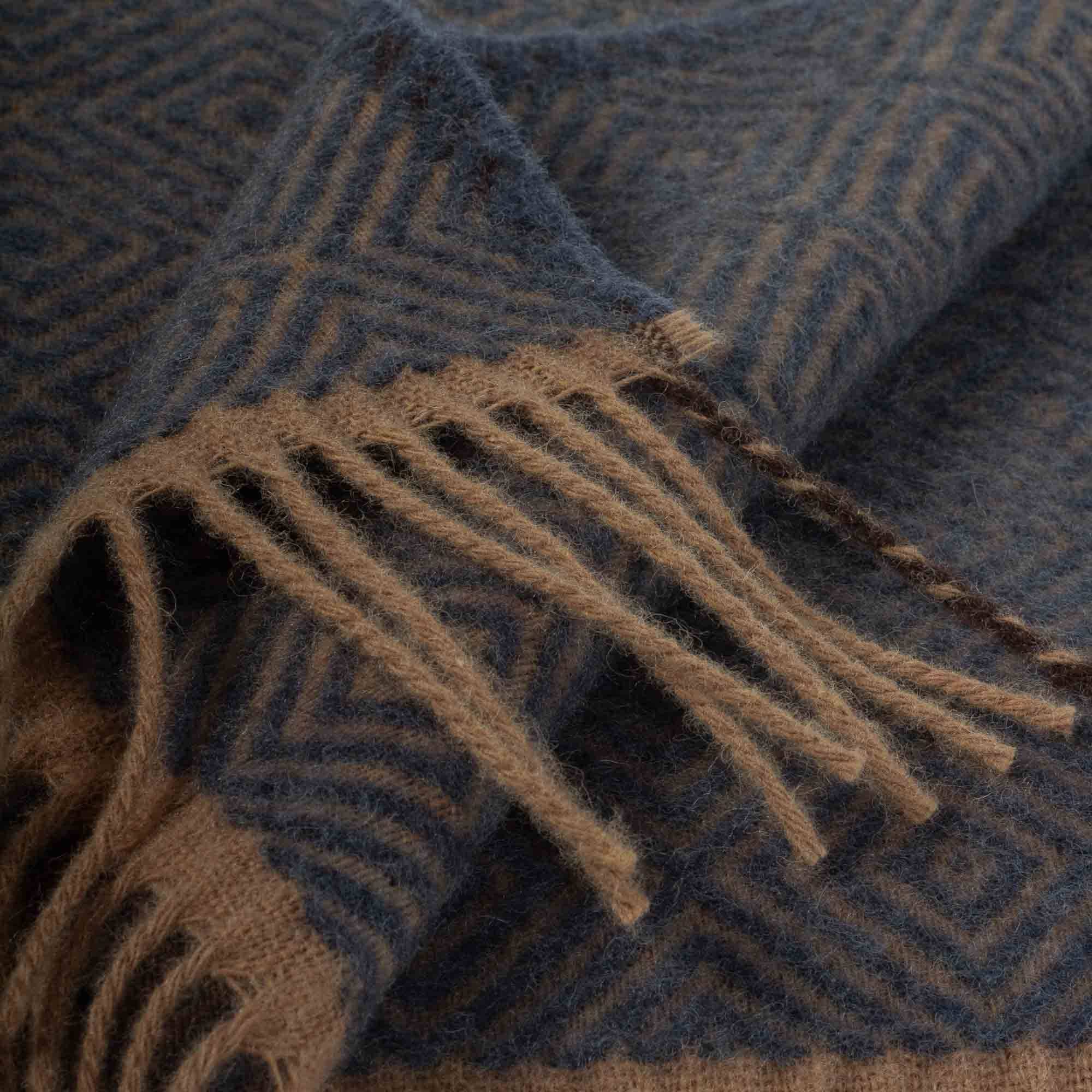 MoST - Wholesale Throw Blanket - Wool Throw Blanket VENEZIA Blue3