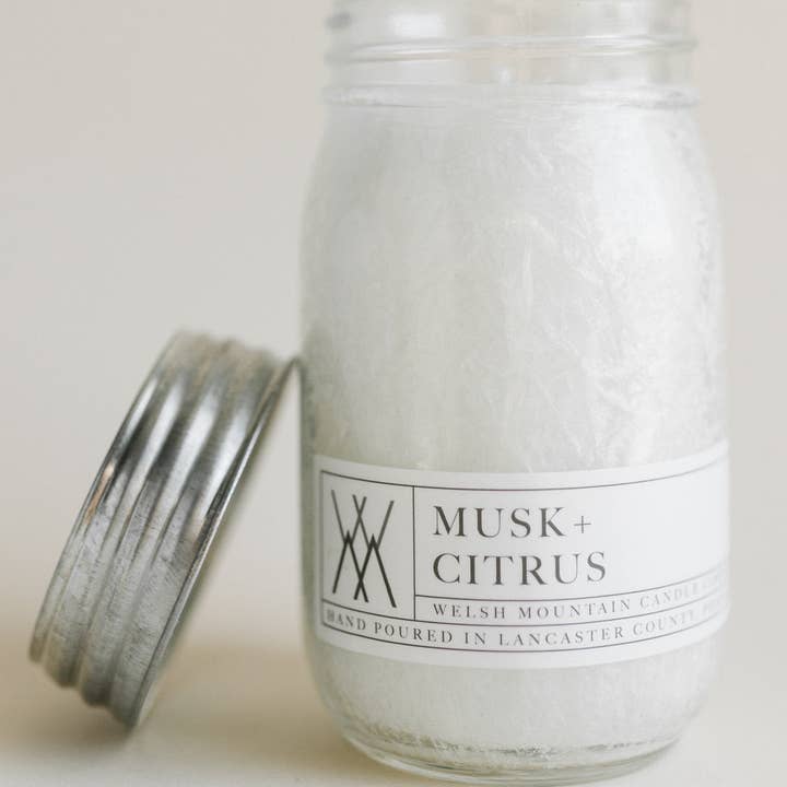 Welsh Mountain Candle Co - Wholesale Jar/Filled Candle - 16oz. Organic Palm Wax Candles