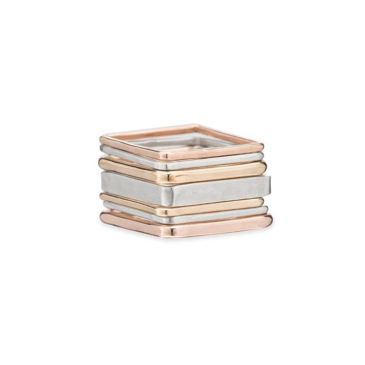 Colleen Mauer Designs - Wholesale Band/Stacked Ring - The Hayes Valley Ring Set