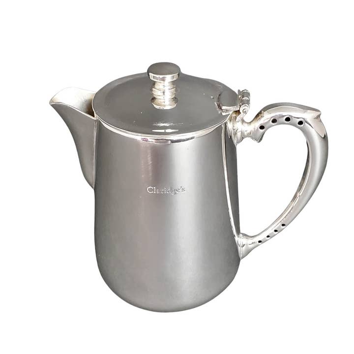 Claridges Hotel Silber Kaffee Krug Short Auslauf.1960 für den Großhandel von Corbell Silver