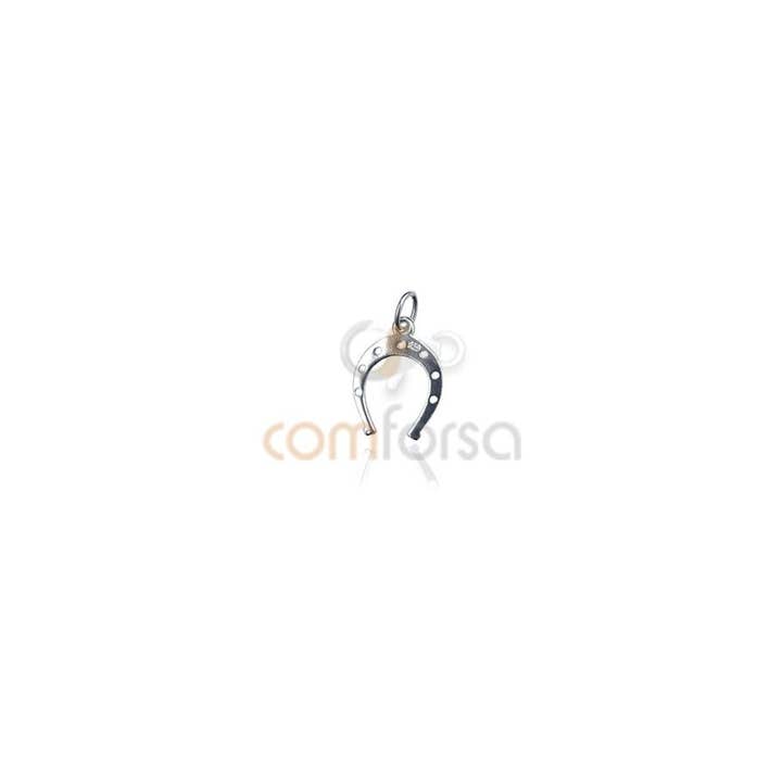 COM FORSA SL - Wholesale Individual Charm/Pendant - Sterling silver 925 horseshoe pendant 13 x 17mm