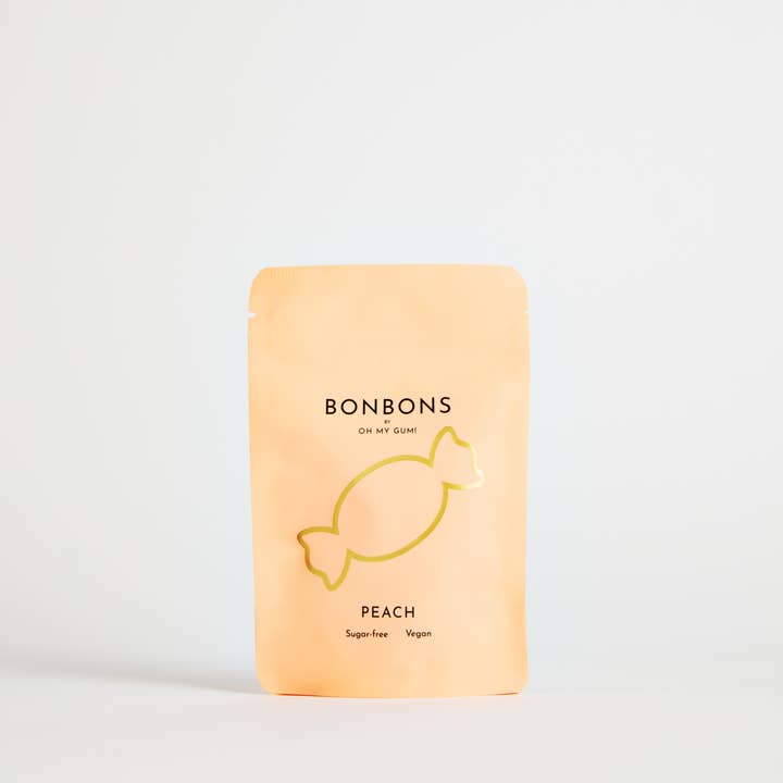 OH MY GUM! - Wholesale Hard Candy - Peach Bonbons by OH MY GUM! - Sugarless Hard Candy