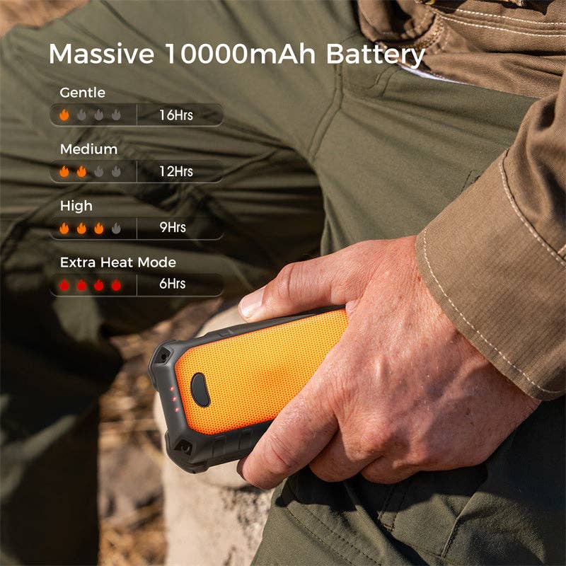 Orange Ocoopa Outdoor Hand Warmer Power Bank Ip56 Waterproof for wholesale on Faire2