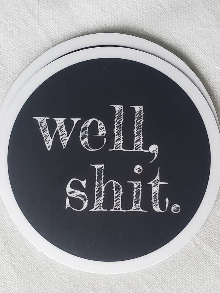 Nou Shit-sticker voor wholesale door Vienna Design LLC