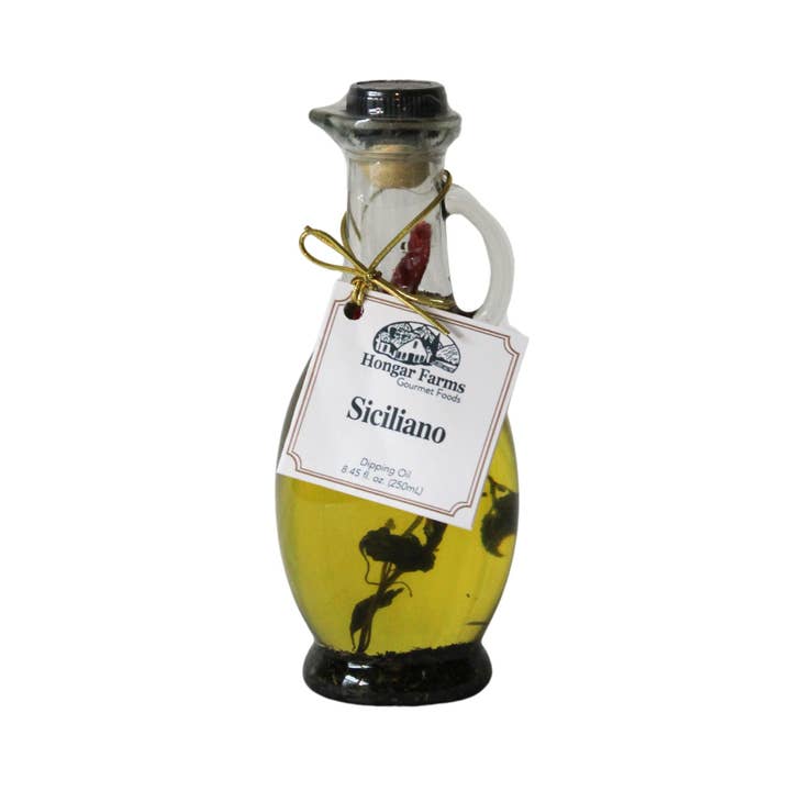 Siciliano EVOO Blend – Pepper Infused (250mL Cruet) for wholesale by Hongar Farms