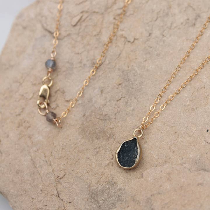 Gemstone Pendant on Fine Gold Filled Chain for wholesale by Plumage Jewelry