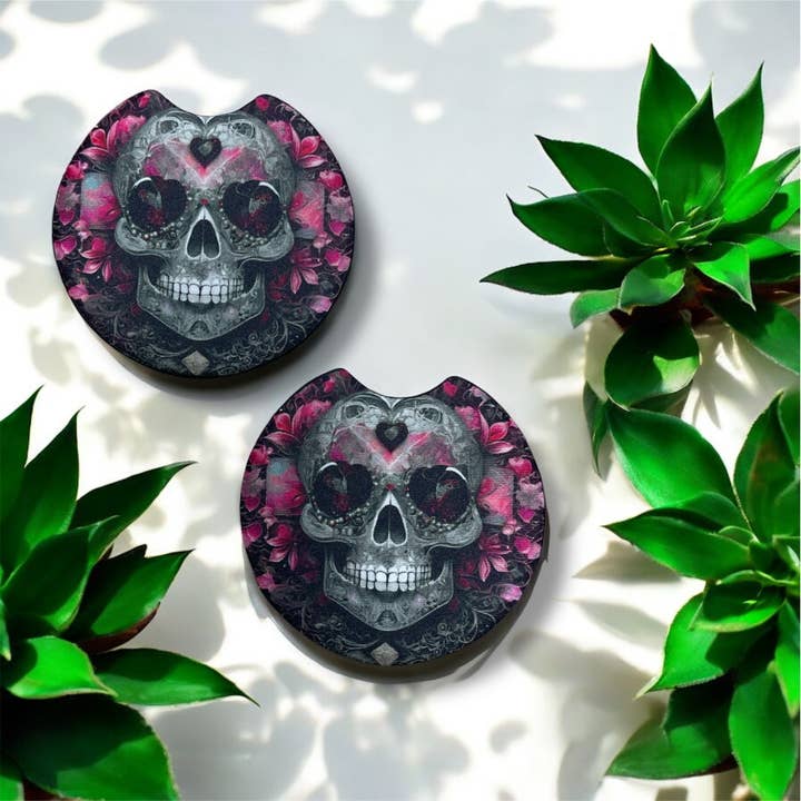 Skull | Car Coasters for wholesale by Corksee