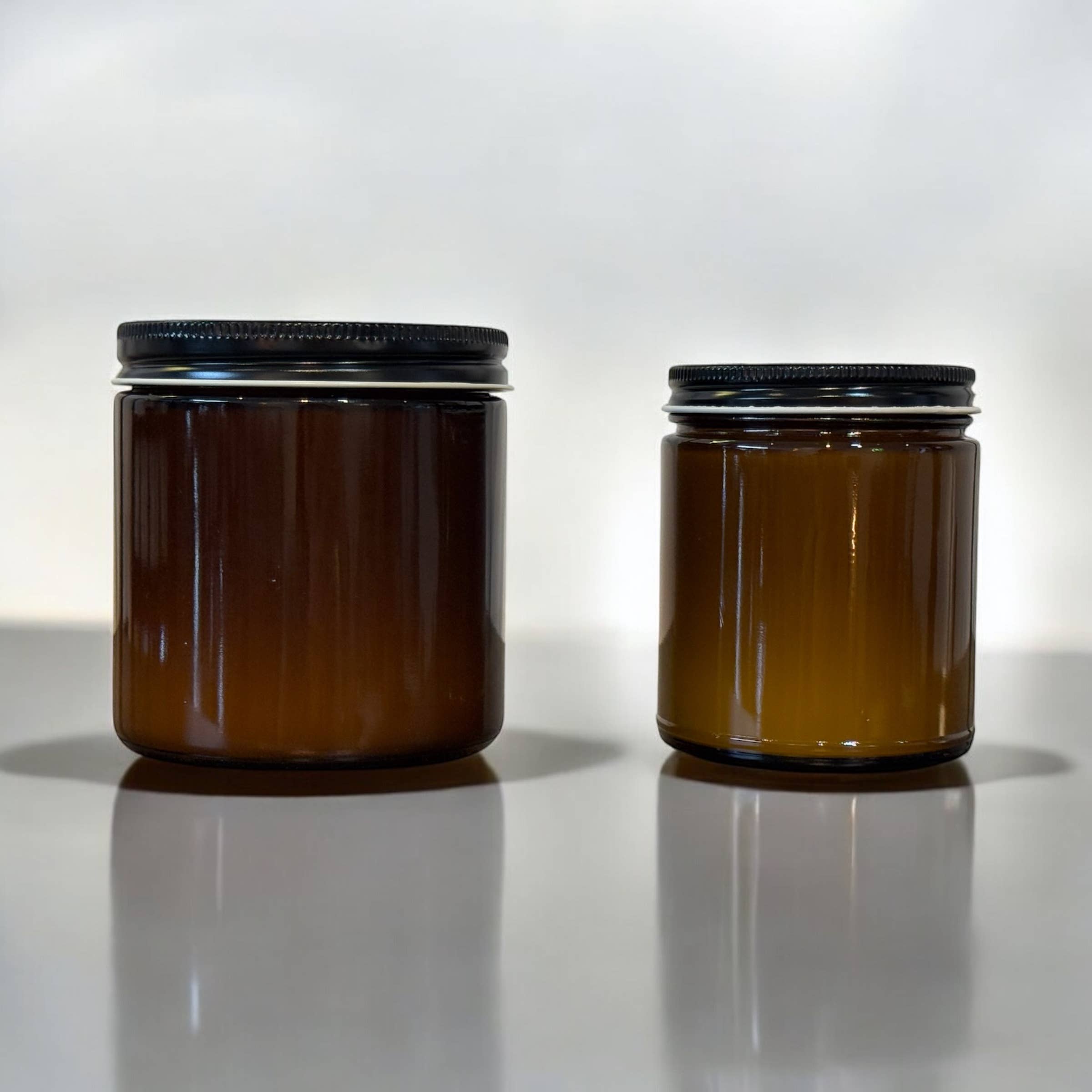 Apricity Products LLC - Wholesale Jar/Filled Candle - Amber Vessel | Coconut Apricot Wax Wooden Wick Candle