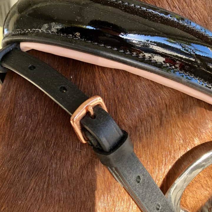 Circus Unicorn Shop – Engroshandel Rideudstyr – Rose guld dressur hovedtøj