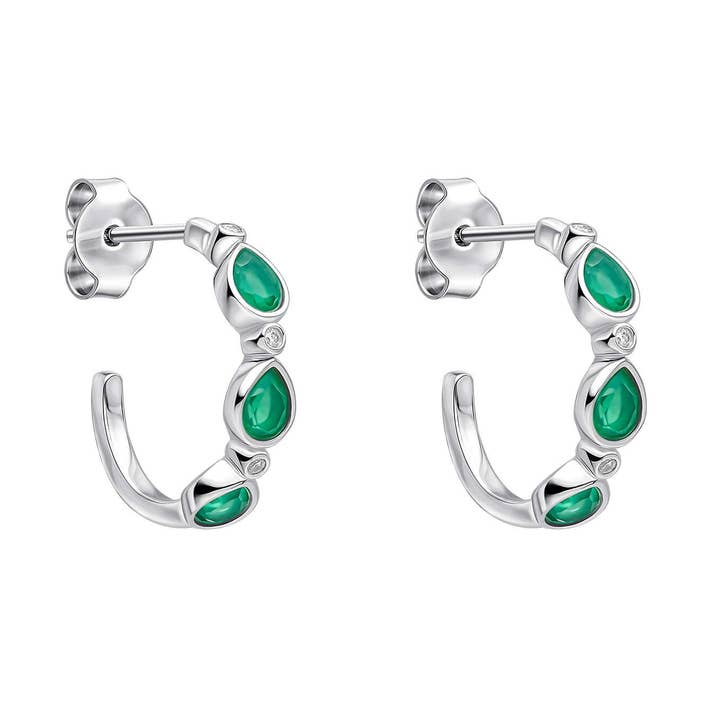 Laura Ashley Thornage Flowers Hoop Earrings for wholesale by Laura Ashley Jewellery