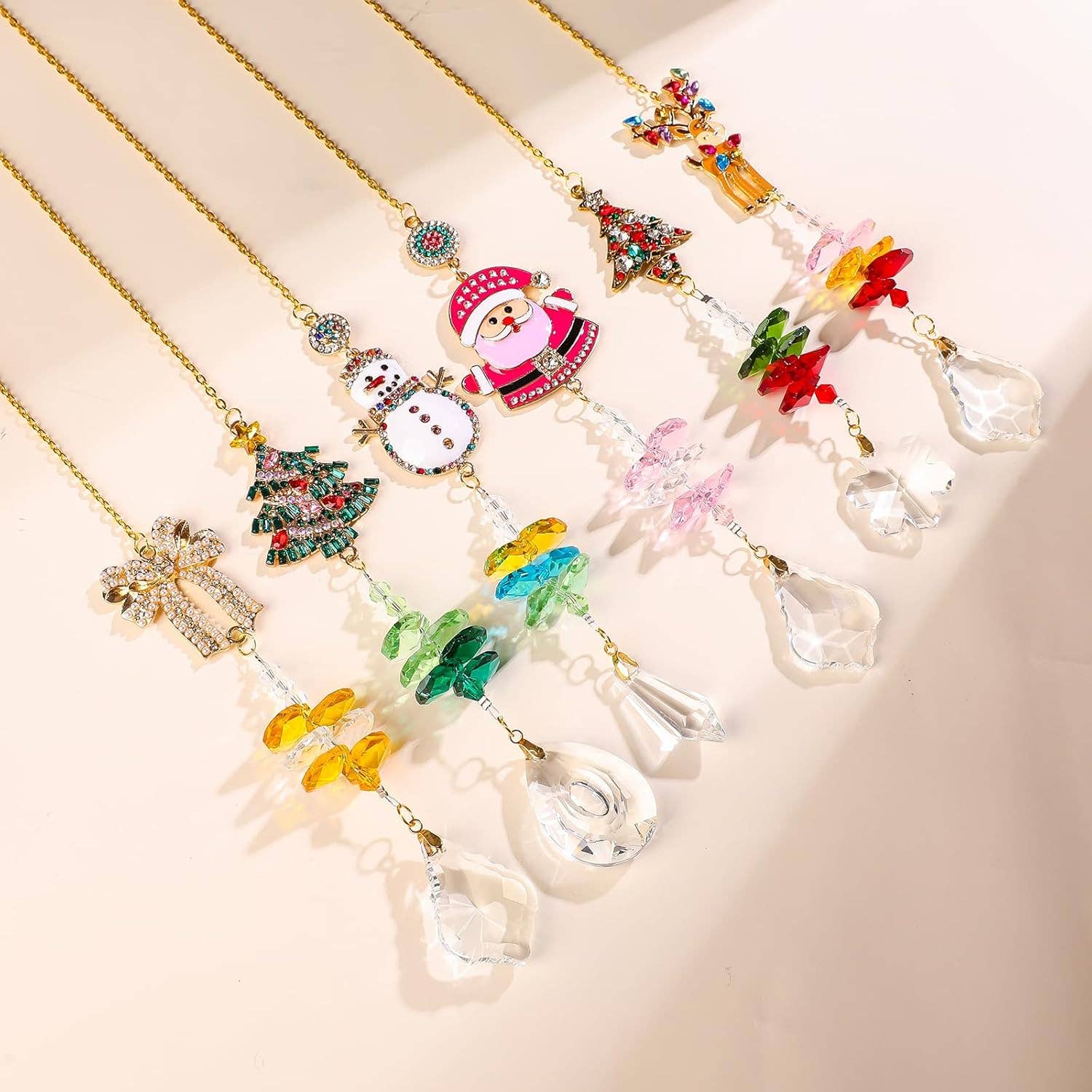 Gg's Gifts & Boutique – wholesale Suncatcher – Christmas Crystal Suncatcher Set – 6 pc0
