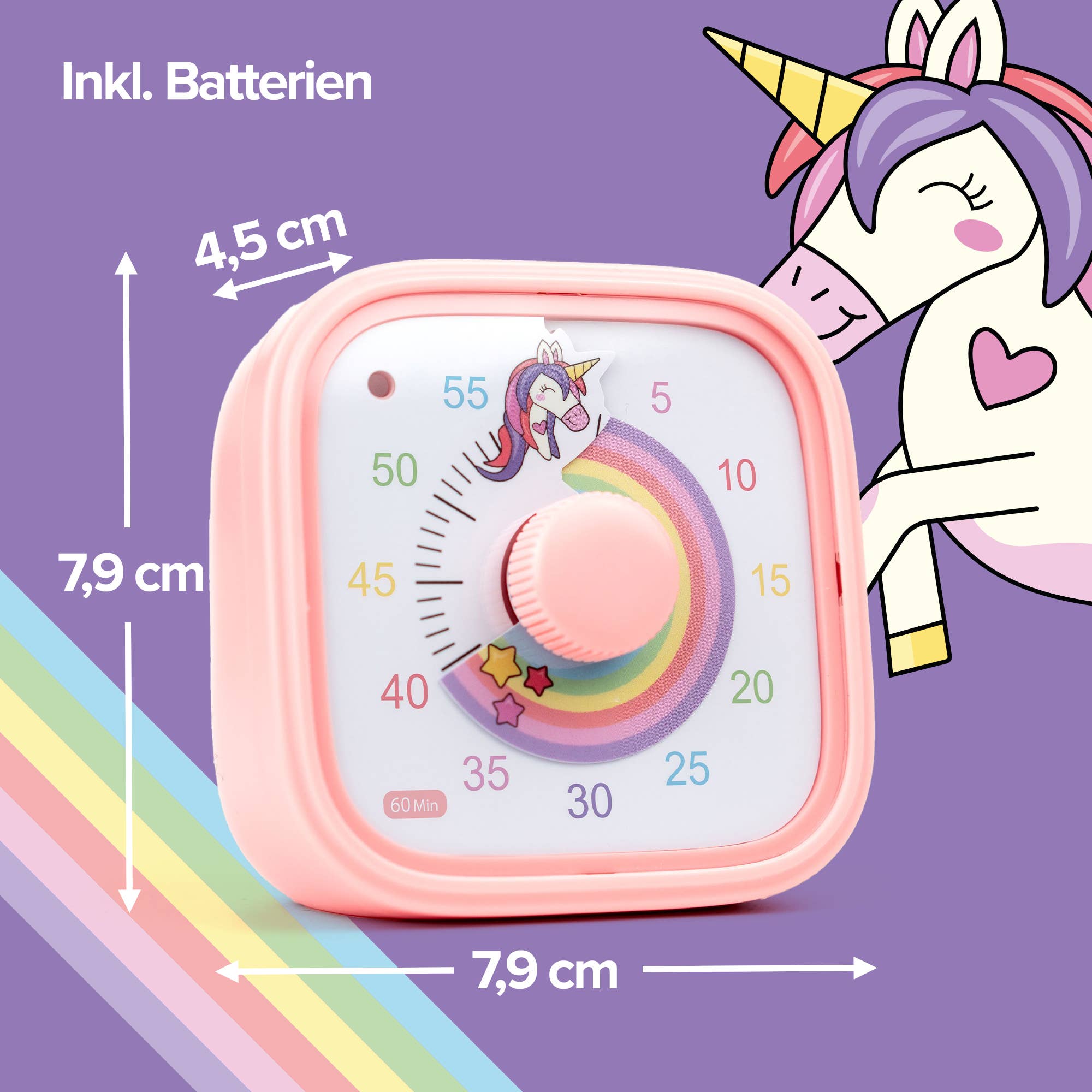 Brainstream - Wholesale Wind-Up Toy - Kids - Visual Timer / Rainbow Ride6