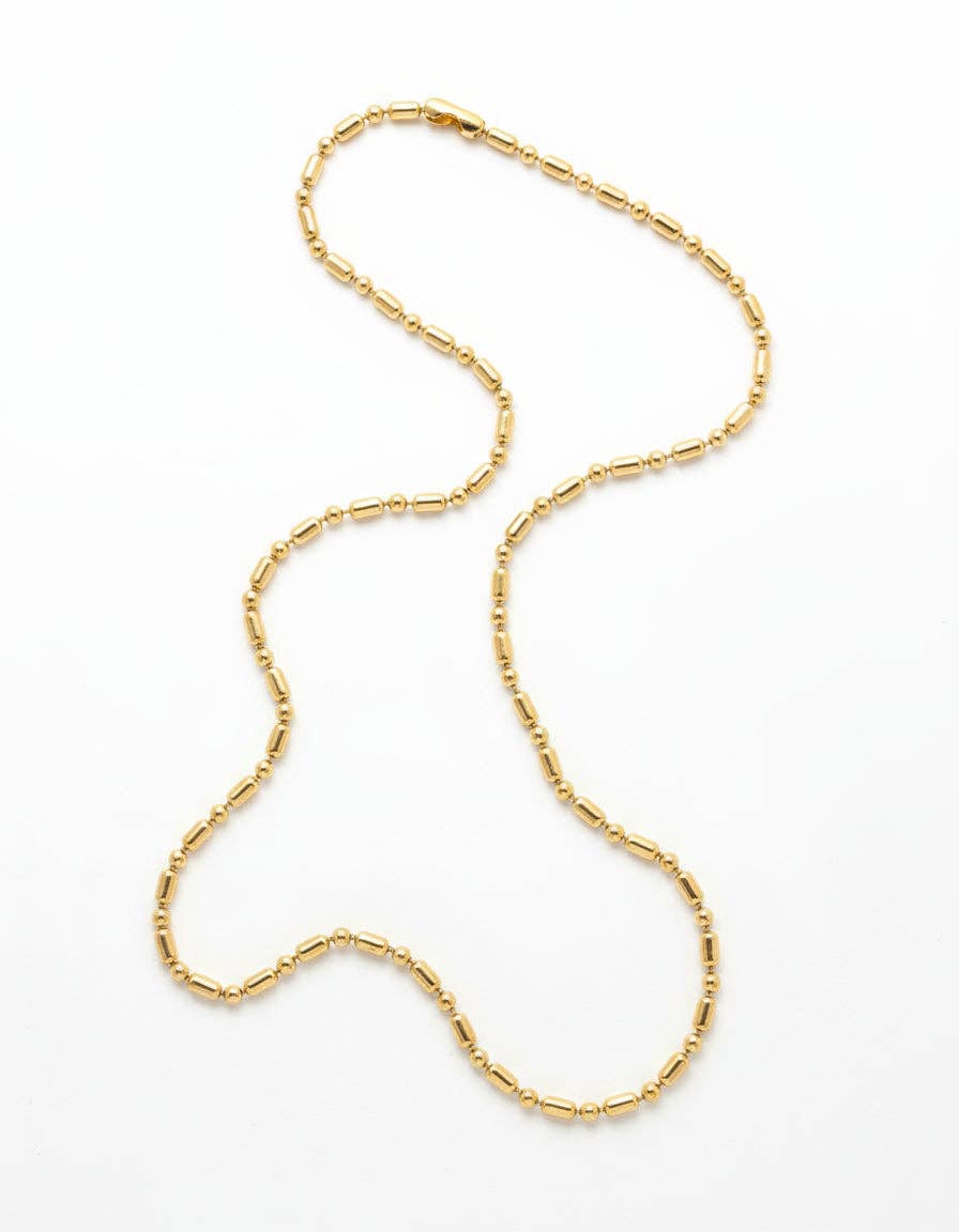 Dea Dia - Wholesale Link & Chain Necklace - Gold Vintage Ball Chain Necklace6