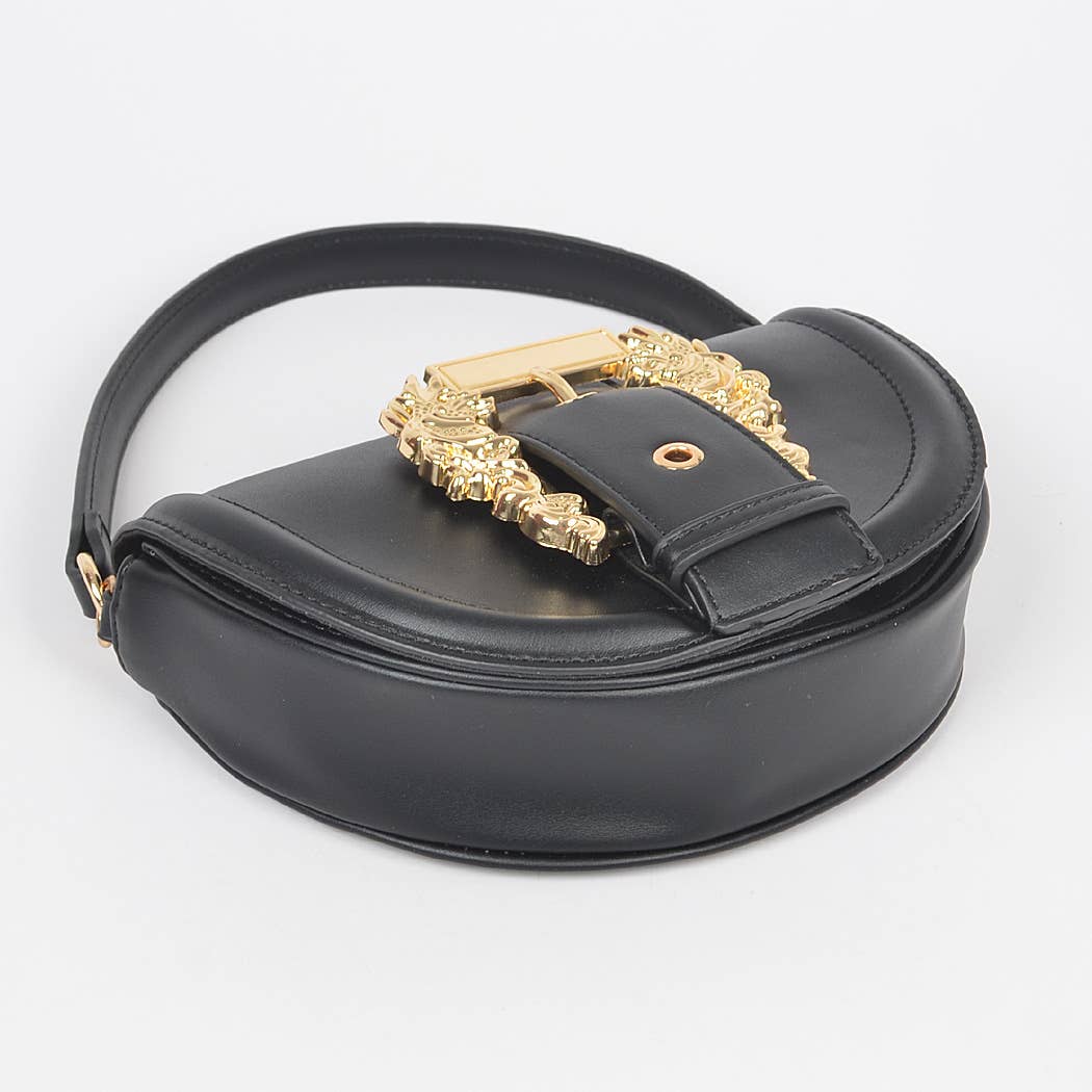 3AM BY H&D ACCESSORIES - Wholesale Shoulder Bag - Women's - HPC5891 FAUX LEATHER SHOULDER BAG W/BIG METAL BUCKLE5