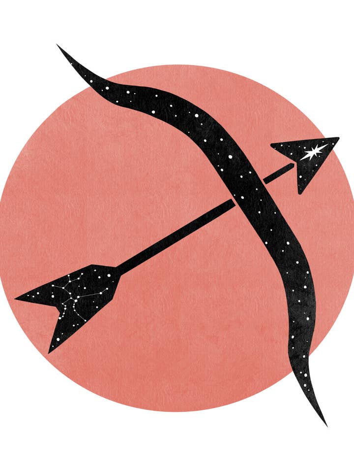 Sagittarius Zodiac Print for wholesale by Growing Lines