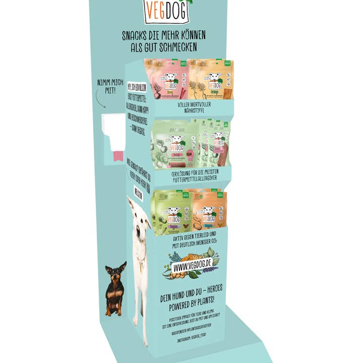 Snack-Display 2.0 for wholesale by VEGDOG